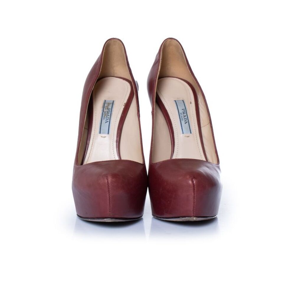 Prada Red Platform Pumps - image 3